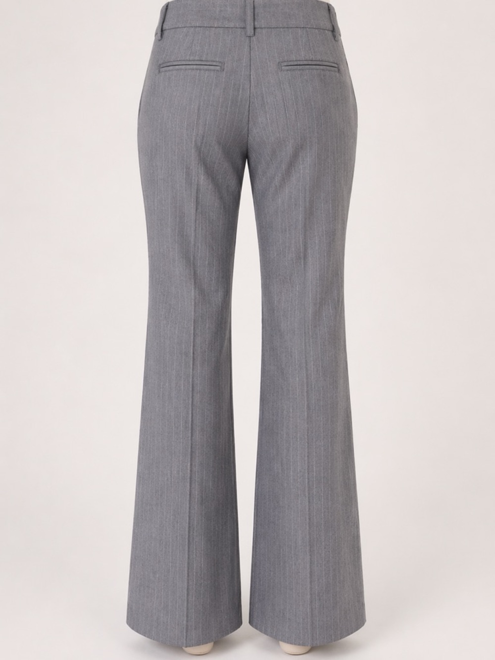 NWOT Banana Republic Martin Fit Pinstripe Bootcut Pants Gray Size 8 - Picture 6 of 12